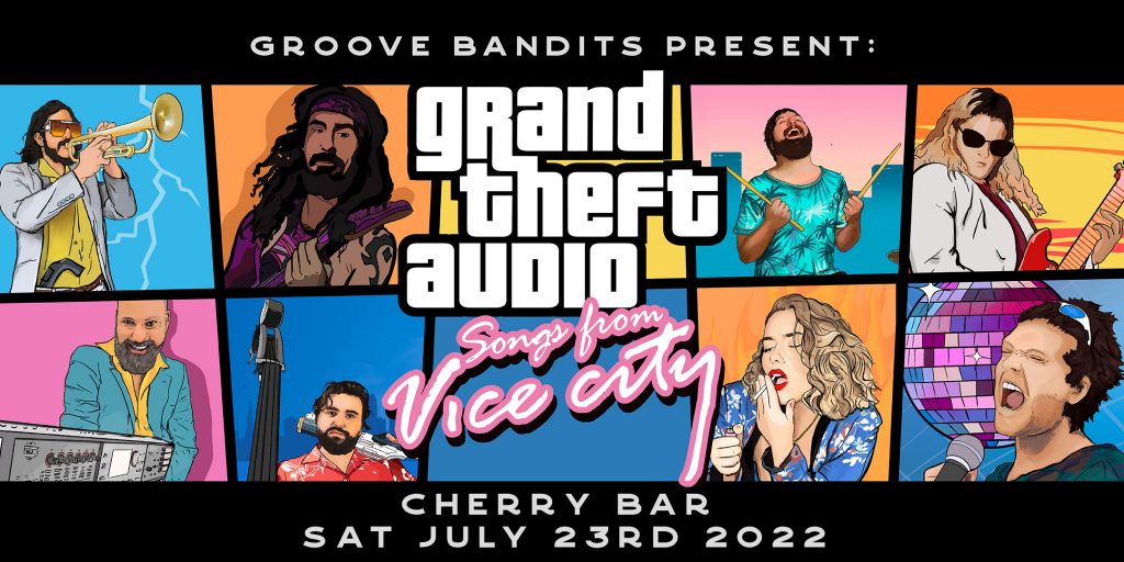 Groove Bandits play Grand Theft Audio songs of Vice City